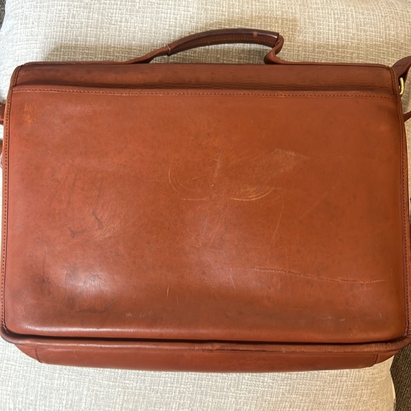 Genuine Leather Messenger Briefcase Crossbody Laptop Shoulder Strap Bag Vintage - Picture 11 of 16
